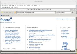 Abbildung 3: Ob das Aufrufen grafischer Programme via SSH klappt, testen Sie am einfachsten durch einen Aufruf des Webbrowsers Midori.