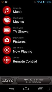 Abbildung 1: Das Look and Feel der Official XBMC Remote ist nicht auf der Höhe der Zeit.