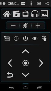 Abbildung 3: Die virtuelle Fernbedienung von Yatse lässt sich in einen Touchpad-Modus umschalten.