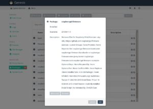 Abbildung 6: Die Systemaktualisierung erfolgt am einfachsten über das Plugin Packages.