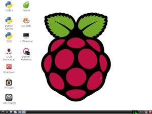 Abbildung 1: Der Standard-LXDE-Desktop des Raspbian bietet nur ansatzweise eine brauchbare Arbeitsumgebung.