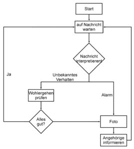 Abbildung 3: Das Flussdiagramm der Alarmkaskade von Seheiah.