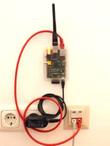 Abbildung 3: Ein RasPi im Einsatz als WLAN-Access-Point.