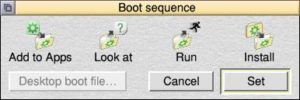 Abbildung 2: Im Plugin Boot sequence stellen Sie das Startverhalten von RISC OS ein.
