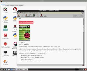 Abbildung 1: Qemu erlaubt mit einigen Umwegen auch den Start des beliebten Raspberry-Pi-Images Raspbian.