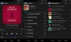 Abbildung 10: MPDroid ermöglicht Ihnen den Zugriff auf den MPD-Server vom Handy aus.