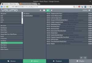 Abbildung 2: Der Datenbank-Browser trennt übersichtlich zwischen Künstler, Album und Song.