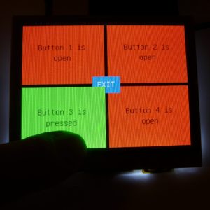 Abbildung 2: Das Testprogramm demonstriert auch Touch-Eingaben.