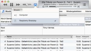 Abbildung 1: Mit ShairPort leiten Sie die Musikwiedergabe aus iTunes auf den Raspberry Pi um.