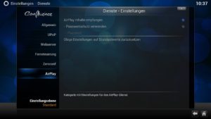 Abbildung 4: Das XBMC-Mediacenter bringt von Haus aus einen integrierten AirPlay-Server mit.