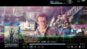 Abbildung 5: Über die Icons in der rechten unteren Bildschirmecke laden Sie etwa Untertitel zum aktuell abgespielten Film aus dem Netz.