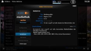 Abbildung 6: Aus den XBMC-Paketquellen installieren Sie Addons für zahlreiche Mediatheken und Online-Videotheken wie die von ARD und ZDF.