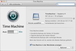 Abbildung 2: Falls Ihnen das Anmelden als Gast im Bezug auf Sicherheit der Daten ausreicht, haben Sie damit die Time Capsule in Eigenregie erfolgreich eingerichtet.