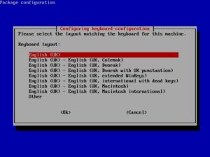 Abbildung 5: Systemsprache und Tastaturlayout geben Sie über die Option »configure_keyboard« vor.