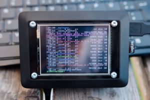 Abbildung 1: Das Terminal der Display T. Box bietet nur 40 Zeichen breite Zeilen.