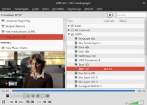 Abbildung 10: Mit Tvheadend auf der OpenELEC&nbsp;Box und VLC schauen Sie auf dem eigenen Rechner fern, ohne dass dieser eine TV-Karte benötigt.