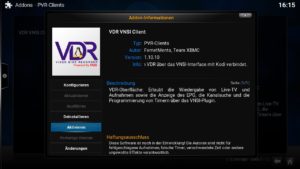 Abbildung 3: Für die TV-Funktion der OpenELEC&nbsp;Box müssen Sie das VDR-Backend mitsamt dem entsprechenden PVR-Client als Kodi-Addon aktivieren.
