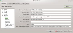 Abbildung 3: So fügen Sie den RasPi-Compiler zu CodeLite hinzu …