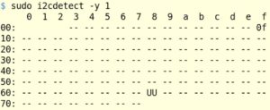 Abbildung 3: Nach dem Laden der Kernel-Module meldet sich die S.USV mitsamt der integrierten Echtzeituhr am I»2«C-Bus des Raspberry&nbsp;Pi.