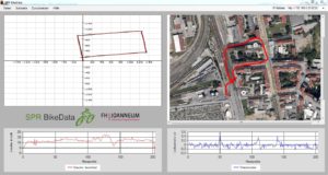 Abbildung 5: Das Programm zum Auswerten der gesammelten Daten liefert auf Wunsch eine grafische Darstellung der Route auf Basis der Karten von Google Maps.