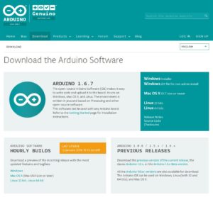 Abbildung 1: Der Download-Bereich auf der Arduino-Homepage.