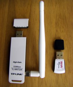 Abbildung 2: Der TP-Link- und der WiPi-USB-WLAN-Adapter arbeiten auch im AP-Modus und harmonieren mit der Upribox.