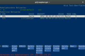 Abbildung 4: Für das Terminal bieten sich textbasierte Tools zum Einloggen in das heimische Drahtlosnetzwerk an, wie etwa Wicd-curses.