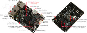 Abbildung 2: Der Odroid-C2 bietet gegenüber dem RasPi&nbsp;3 eine schnellere CPU, mehr RAM und Gbit-Ethernet.