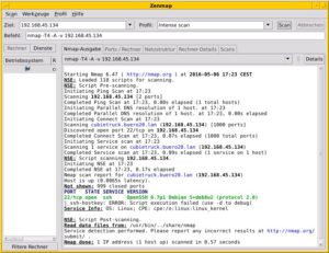 Abbildung 2: Von Haus aus steht auf dem Armbian-System nur der Port 22 des SSH-Servers offen.