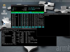 Abbildung 3: XFCE als grafische Oberfläche auf dem Cubietruck.