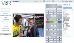 Abbildung 8: Bei Bedarf lässt sich der RasPi-Videorekorder über die Weboberfläche steuern sowie das aktuelle TV-Bild auf den PC streamen.