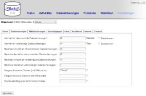Abbildung 2: Das schlichte Web-Interface von Urbackup bringt alle notwendigen Funktionen weitgehend selbsterklärend mit.