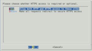 Abbildung 3: Für optimale Sicherheit lassen Sie Let's&nbsp;Encrypt den Webserver so konfigurieren, dass er sämtliche Verbindungen über HTTPS leitet.