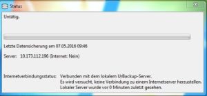 Abbildung 4: Über das Tray-Icon erreichen Sie auf einem Windows-Client die Statusabfrage.