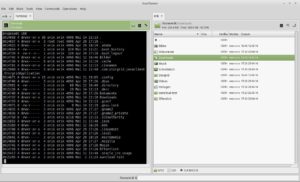 Abbildung 4: Ein Klick auf das Prompt-Icon genügt, um ein Terminal im aktuellen Verzeichnis zu öffnen.