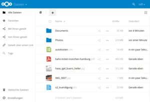 Abbildung 5: Noch unterscheidet sich die Weboberfläche des Owncloud-Forks kaum vom "Original". Das System ist sofort nach der Installation einsatzbereit.