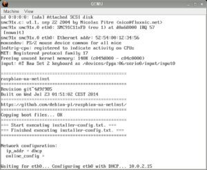 Abbildung 1: Der Raspbian Netinstaller in Aktion.