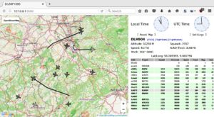 Abbildung 3: Flugzeuge interaktiv auf einer Karte.