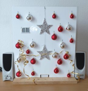 Abbildung 4: Der dekorierte Adventskalender sieht in dieser Version schon recht ansehnlich aus.