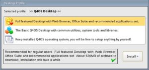 Abbildung 1: Der »Desktop Profiler« stellt drei Installationsmodi zur Auswahl.