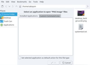 Abbildung 4: Obwohl mehrere Bildbetrachter im System installiert sind, bietet der Dateimanager PcmanFM keinen davon zum Öffnen von Bildern an.