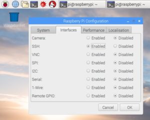 Abbildung 1: In Raspbian müssen Sie SSH seit dem letzten Update gezielt aktivieren.