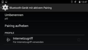 Abbildung 2: Die Netzwerkverbindung vom Android-Tablet aus steht, die weiteren Schritte erledigen Sie im Browser.
