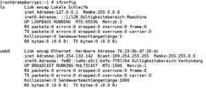 Abbildung 4: Mit der passenden Konfiguration für die Schnittstelle »usb0« laufen die Netzwerkpakete über diese Schnittstelle.