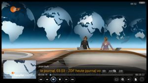 Abbildung 4: Über die Schaltflächen für die Wiedergabe navigieren Sie im Video. Im Beispiel handelt es sich um eins aus der ZDF-Mediathek in SD-Qualität.