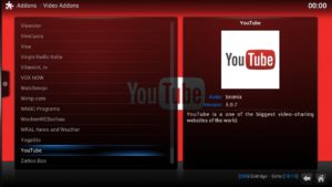 Abbildung 6: Mit dem entsprechenden Addon schauen Sie Videos der Plattform Youtube komfortabel vom Sofa aus an.