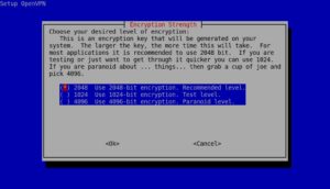 Abbildung 2: Je länger der VPN-Schlüssel, desto höher die Sicherheit: 2048&nbsp;Bit lange Schlüssel gelten allerdings nach wie vor als sicher für den Einsatz im Alltag.