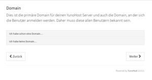 Abbildung 2: Wollen Sie Anwendern den Zugriff auf die Dienste auf dem Host erlauben, konfigurieren Sie eine Domain für den entsprechenden Rechner.