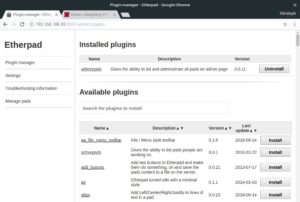 Abbildung 5: In der Admin-Konsole verwalten Sie Plugins, ändern Einstellungen oder prüfen den Status des Diensts.