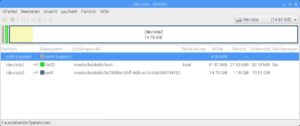 Abbildung 1: Gparted erlaubt es auf einfache Weise, Datenträger umzuformatieren.